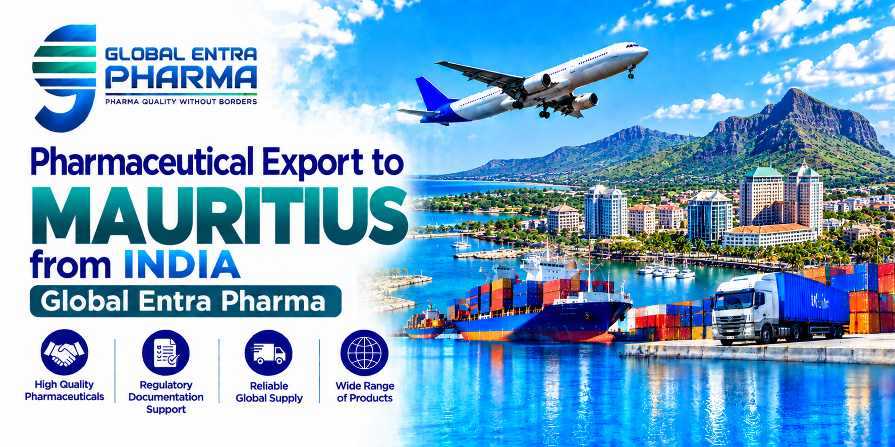 Pharmaceutical Export to Mauritius from India
